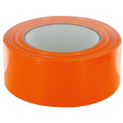 Rub adhésif toile orange 33 m x 48 mm