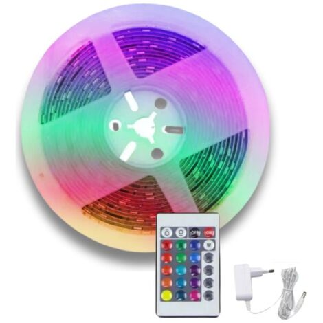 Ruban 12V 5M 30LED/m RGBCW avec télécommande - SILUMEN