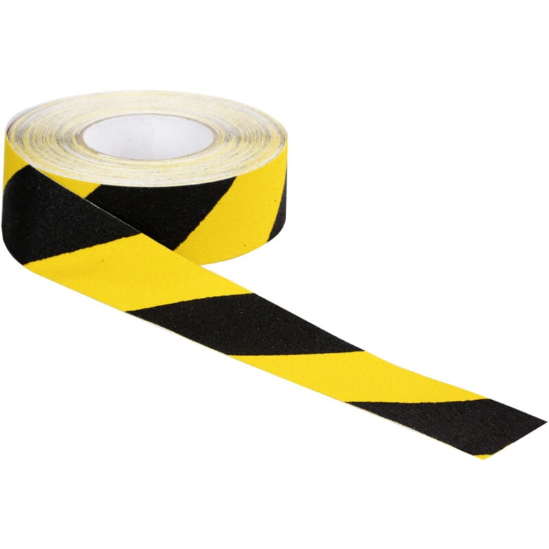 Ruban 50mm x 6m Antidérapant Jaune/Noir - 8001513