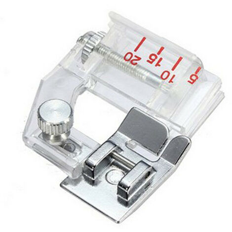 Ruban à biais réglable, reliure à encliqueter, accessoire de pied pour Machine à coudre,White