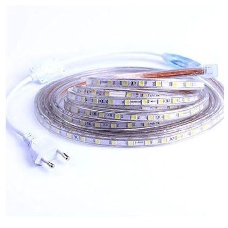 Ruban à LED, Bande LED 2M, Lumineux Bandeau Led 220v, 5050 IP65 Etanche Bande Strip Led, Blanc Chaud (2) (SKU produit : 93627083  SKU Offre : 1101dd09)