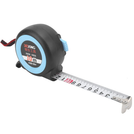 Ruban à Mesurer 10m Rétractable avec Verrouillage Précision Charpente Bricolage 25mm Largeur