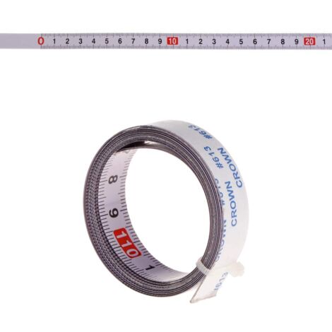 XIDJUIKM Ruban à mesurer autocollant de gauche à droite, de droite à gauche, au milieu des deux côtés 1/2/3/4 / 5M (1M, de gauche à droite)