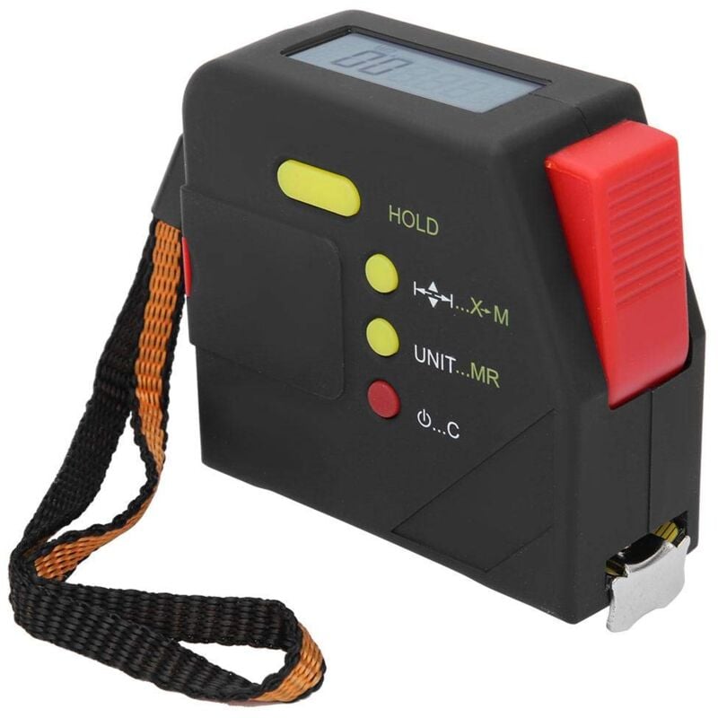 Ruban à mesurer numérique, 5m, Ruban à mesurer électronique, Règle portable pour le travail du bois avec affichage lcd - 1pc