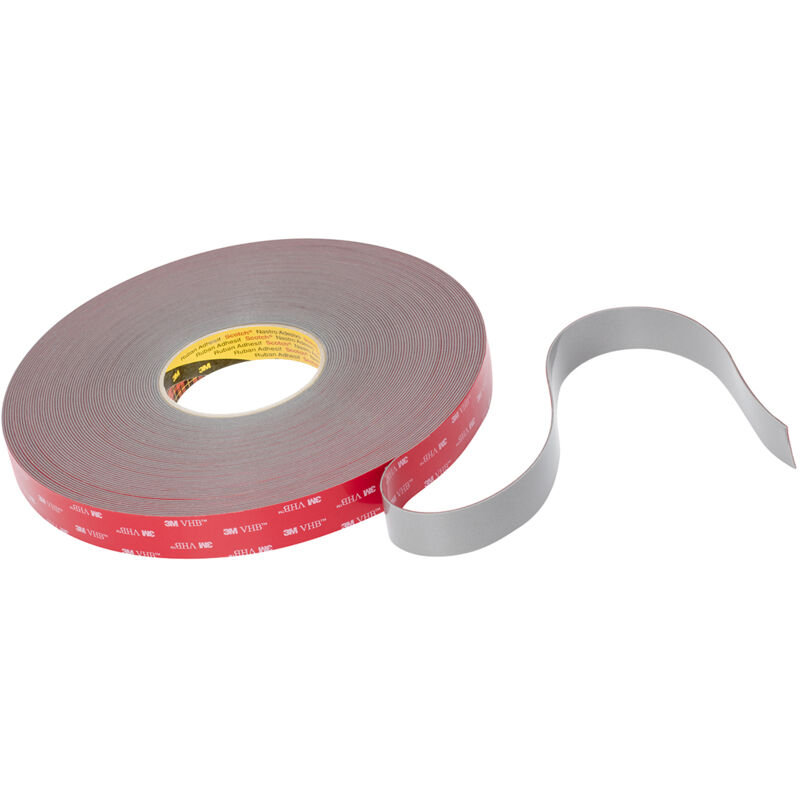 Ruban mousse acrylique double face 3M GPH-160GF vhb™, Gris, 25mm x 3 3M x 1.6mm ( Prix pour 1 )