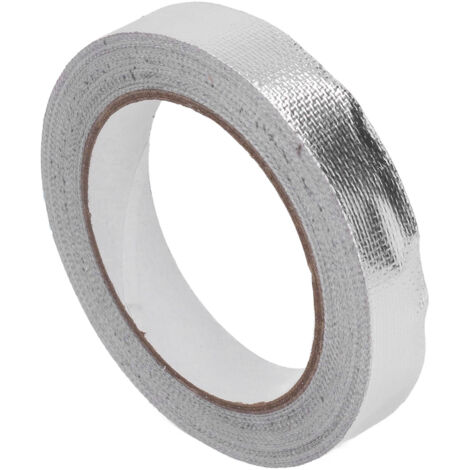 Ruban adhésif aluminium haute température pour isolation de tuyauterie et étanchéité, 20 m x 20 mm