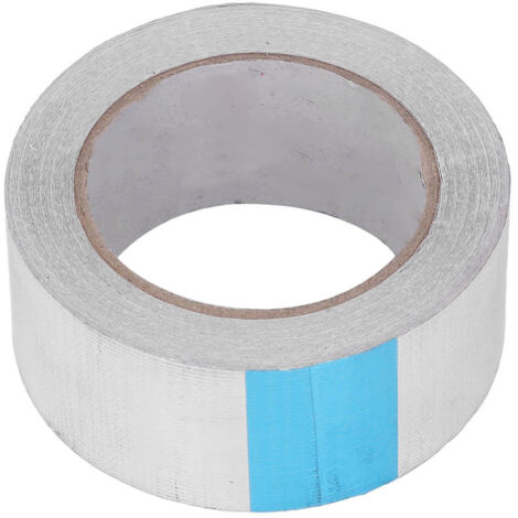 Ruban adhésif aluminium résistant à la chaleur pour isolation et réparation de conduits, 20 mètres x 50 mm