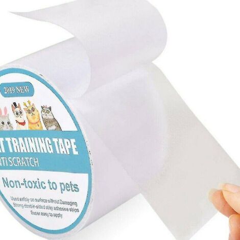 Ruban adhésif anti-griffures pour animaux de compagnie (chat et chien), protection pour canapé et porte - 6,35 cm x 300 cm