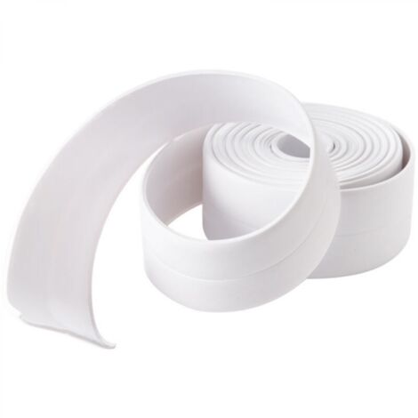 Ruban adhésif anti-moisissure, divers rubans adhésifs, ruban PVC étanche et anti-fuite pour cuisine et toilettes, lot de 3 – 6 m x 3,8 cm, blanc
