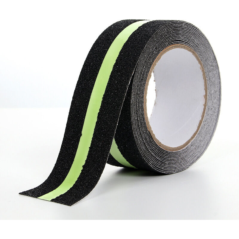 Ruban adhésif antidérapant avec Film Lumineux Brille dans Le Noir, Bande de sécurité pour escaliers échelles sols, 10 m x 5 cm