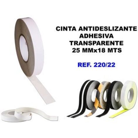 Ruban adhésif antidérapant transparent 25mm x 18m