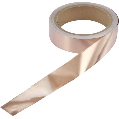 Ruban adhésif antistatique (ESD) TRU COMPONENTS CU-F2.5R1000 1569011 cuivre (L x l) 10 m x 25 mm 10 m