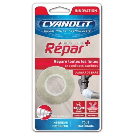Ruban adhésif - CYANOLIT - Ruban silicone - Auto-fusionnant - Étanche - Résistant aux températures extremes