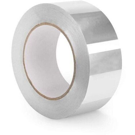 Ruban Adhésif d'Aluminium - Scotch Isolant Thermique Professionnelle – 5cm x 50m - Rouleau Aluminium Adhesif Haute température de Réparation - Pour Sceller La Ventilation Et La Climatisation..
