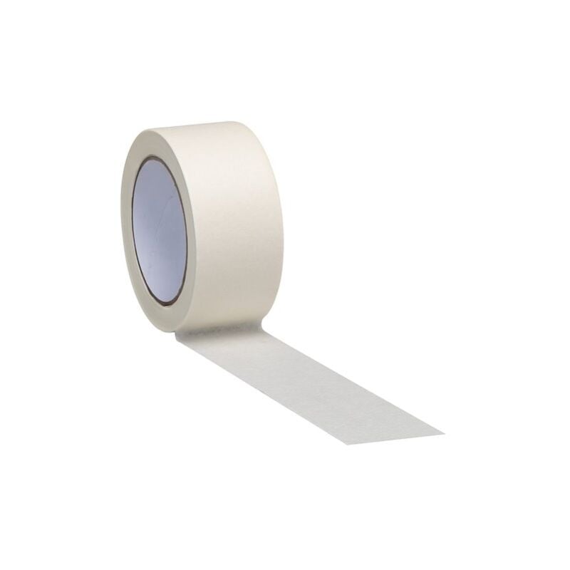 Sans Marque - Ruban adhésif de masquage blanc - 50 mm x 40 m - Lot de 6 - Maxiburo