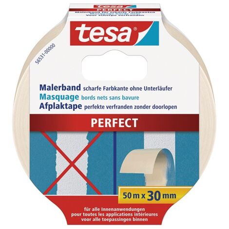 Ruban adhésif de masquage pour bords tranchants, 50 M x 19 MM - Tesa 56532 Perfect (Par 10)