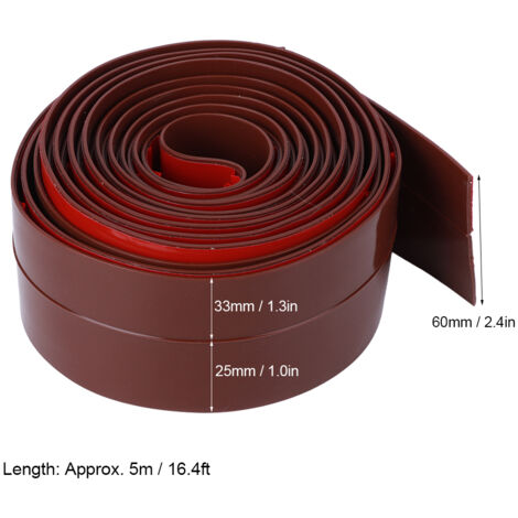 Ruban Adhésif de Silicone Multi-Fonction Dark Brown - 5m Pour Isolation Fenêtres/Portes Anti-Poussière, Vent et Imperméable