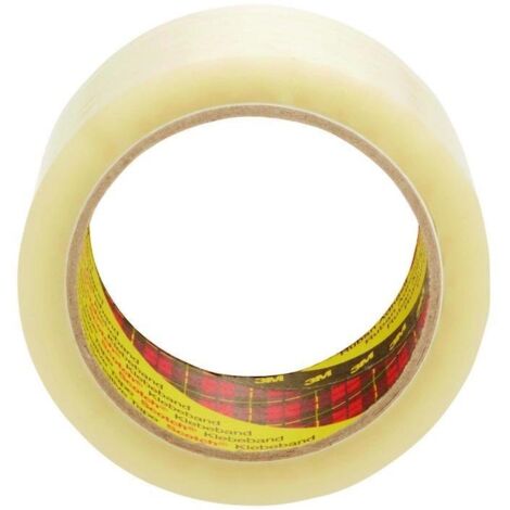Ruban adhésif d'emballage en caoutchouc Scotch 3M 48 mm/66 m, incolore, lot de 6
