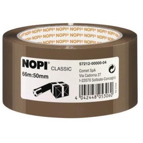 Ruban adhésif d'emballage Nopi 57212-00000-04 marron (L x l) 66 m x 50 mm acrylique 1 pc(s) Y21862