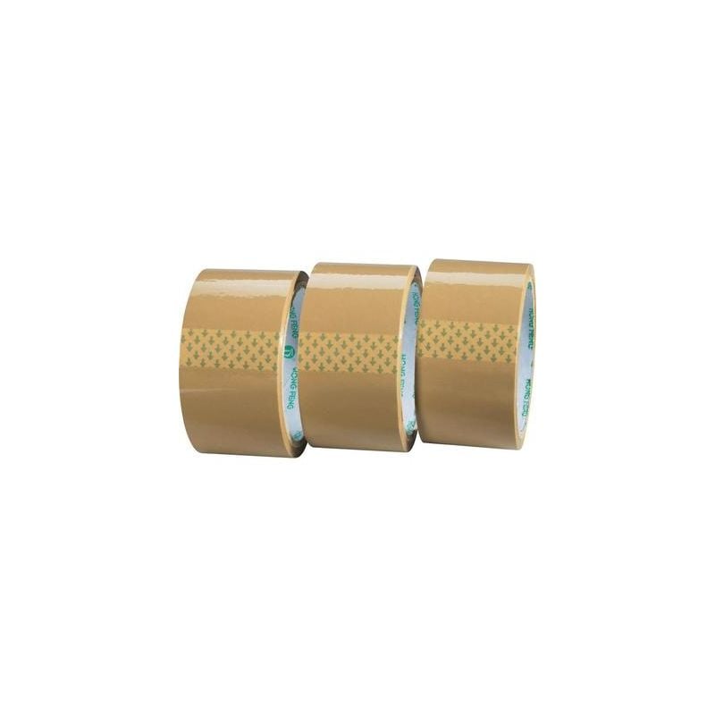Ruban adhésif d'emballage Toolcraft 1564081 marron (l x l) 50 m x 48 mm acrylique 3 rouleau(x)