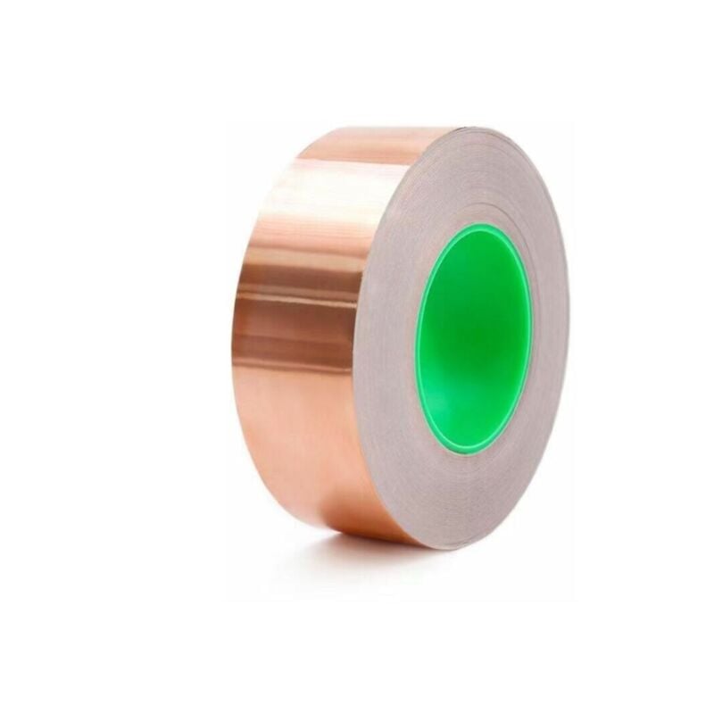 Ruban adhésif divers,Ruban Cuivre Répulsif Anti-Limaces 50 Mm x 20 m, Protection Autocollant Escargot - Blindage Emi, Ruban Feuille De Cuivre Contre