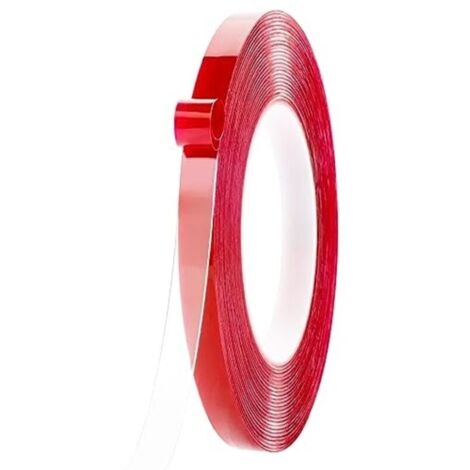 Ruban Adhésif Double Face, 10m x 10mm Extra Fort Nano Tape pour Bande LED, Maison, Fixant, au burea, DIY, Imperméable et Amovible Transparent Adhésif Double Face, 10M