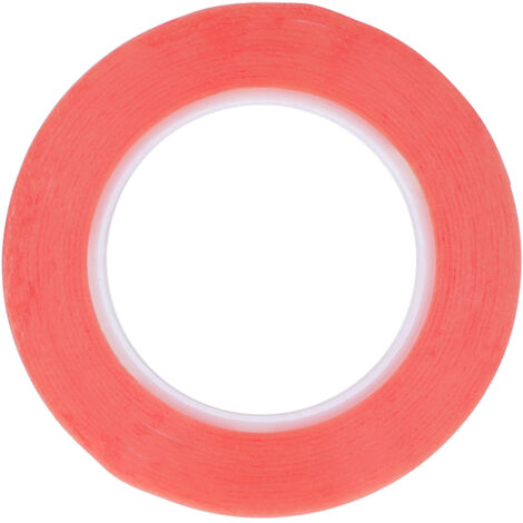 Ruban adhésif double face en forme d'anneau, joint étanche pour fixation d'objets domestiques, rouge 12mm