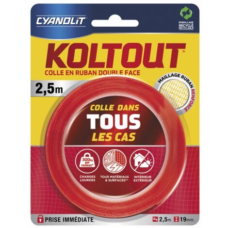 Ruban adhésif double face KOLTOUT EXPRESS - AC MARCA IDEAL : 33507242