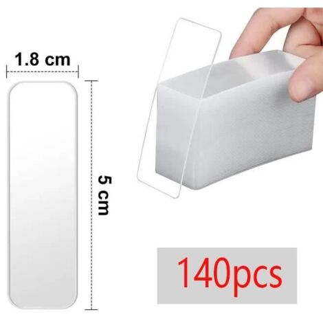 Ruban Adhésif Double Face Multifonctionnel - Nano Tape Fixation - Transparent - 140 Pcs