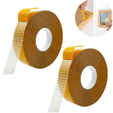 Ruban adhésif double face multifonctionnel pour tissu, ruban adhésif transparent pour vêtements, ruban adhésif double face pour tapis, très résistant, 1 pouce x 33 pieds