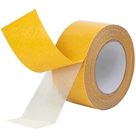Ruban adhésif double face pour montage très résistant, 5 cm x 20 m, ruban adhésif double face pour tissu, sans résidus, pour la maison et le bureau