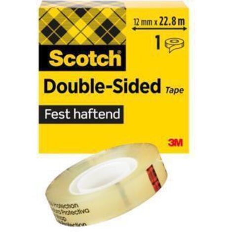 Ruban adhésif double-face Scotch® 665 Scotch D6651222 transparent (L x l) 22.8 m x 12.5 mm acrylique 1 pc(s) S15242