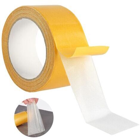 Ruban adhésif double face super résistant transparent, double face résistant, ruban nano double face, ruban adhésif double face super résistant, adapté aux tapis, moquettes, paillassons d'intérieur (1