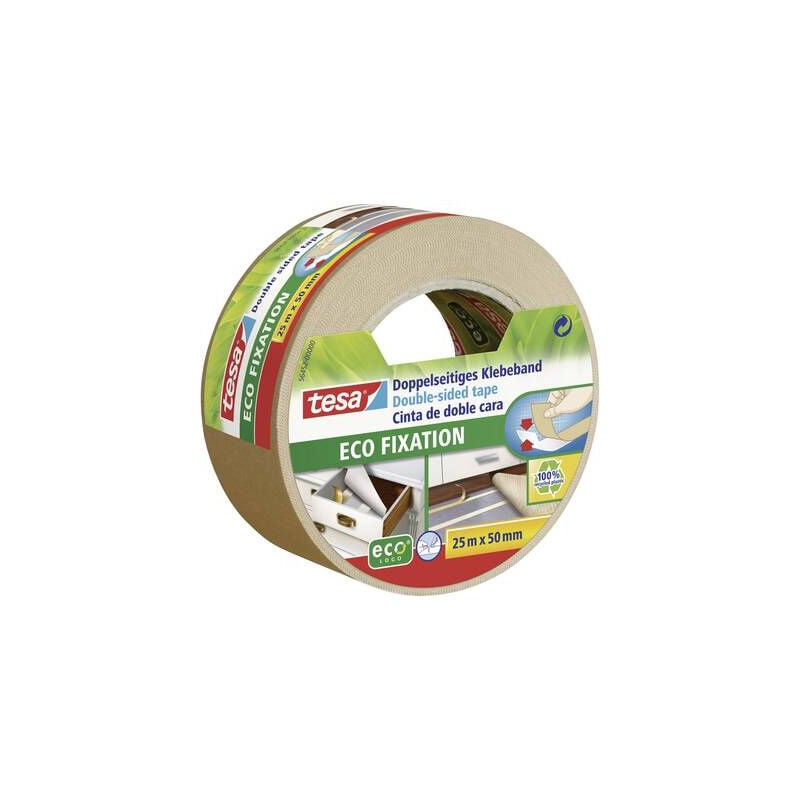 Ruban adhésif double-face Tesa 56452-00000-11 (l x l) 25 m x 50 mm caoutchouc 1 pc(s)