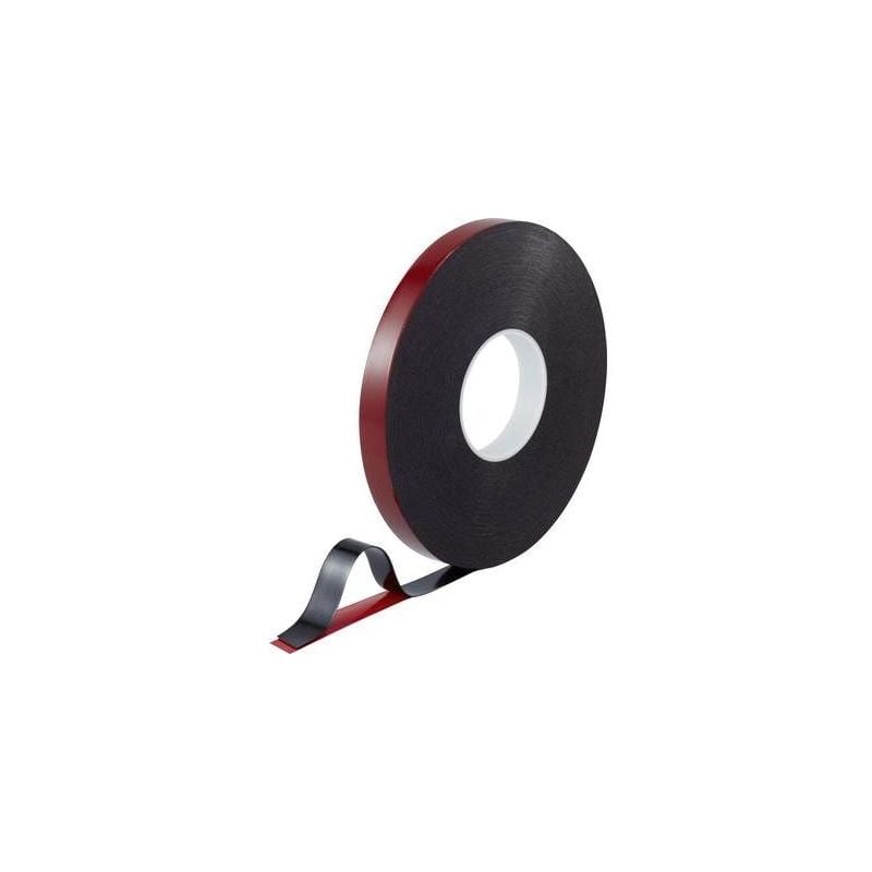 Ruban adhésif double-face Toolcraft 93038C185 rouge/noir (l x l) 30 m x 20 mm acrylique 1 rouleau(x)