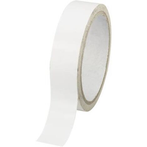 Ruban adhésif double-face TOOLCRAFT DSTW-24 1564027 blanc (L x l) 30 m x 24 mm acrylique 1 pc(s)