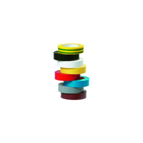 ruban adhésif électricien en rouleau pack de 8 couleurs