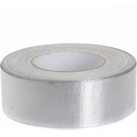 Ruban Adhésif En Aluminium Renforcé 50 Mm X 5M, Aluminium Bande D'Étanchéité, Ruban De Scellement + Renforcement En Fibre De Verre