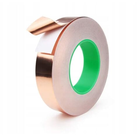 RUBAN ADHÉSIF EN FEUILLE DE CUIVRE Auto-adhésif pour PROTECTION CONTRE LES ESCARGOTS 20 mm x 20 m