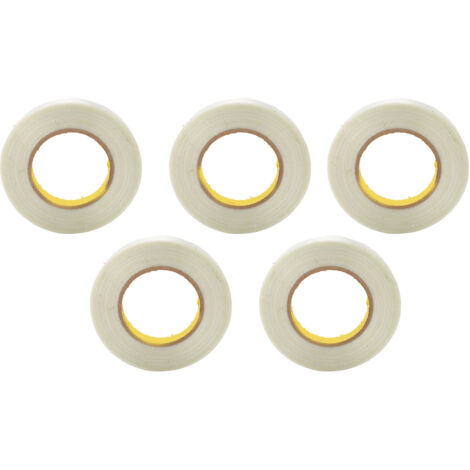 Ruban adhésif en fibre de verre transparent haute résistance, pour renforcement et scellage professionnel, lot de 5.
