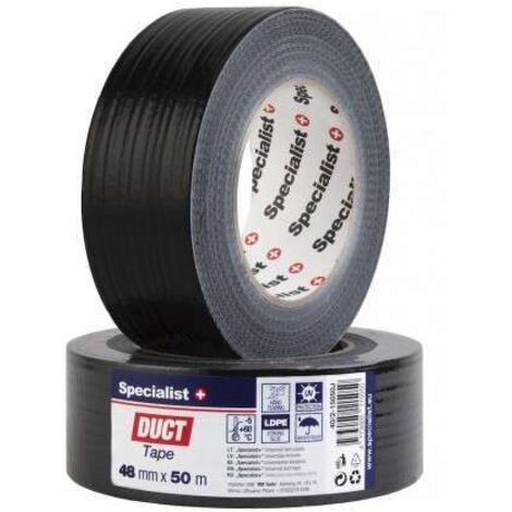Ruban adhésif en plastique Specialist TNC-014/CS 48 mm 50 m noir