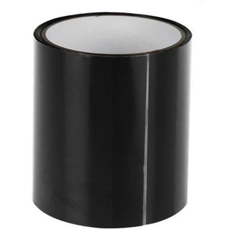 Ruban adhésif étanche en fibra, negro, 10 cm x 1,5 m, para reparar les fuites, 1 rouleau