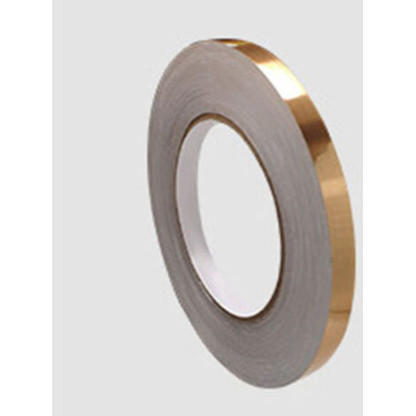 Ruban adhésif étanche PVC pour joints muraux et sols, salle de bain, couleur or, 0.8 cm x 50 m