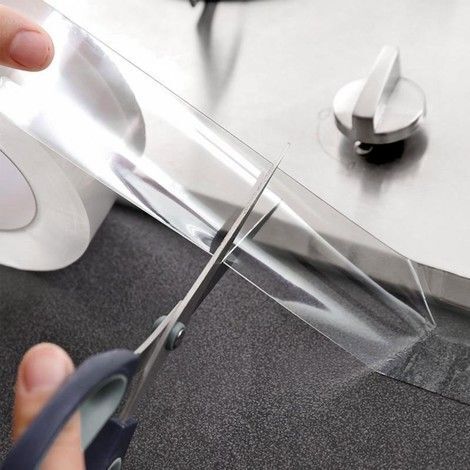 Ruban Adhésif étanche transparent pour joints de cuisine et salle de bain