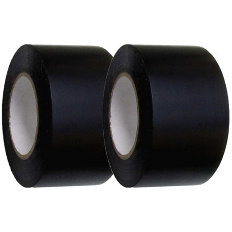 Ruban adhesif isolant electrique noir large 2 rouleaux