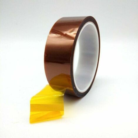 Ruban adhésif isolant Haute Temperature Ruban Adhésif Polyimide Haute Température Résistant à la Chaleur 8mm × 33m