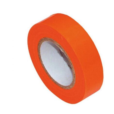 Ruban adhésif isolant orange en pvc d'usage courant. dimension 15 mm x 10 m (RIS3)