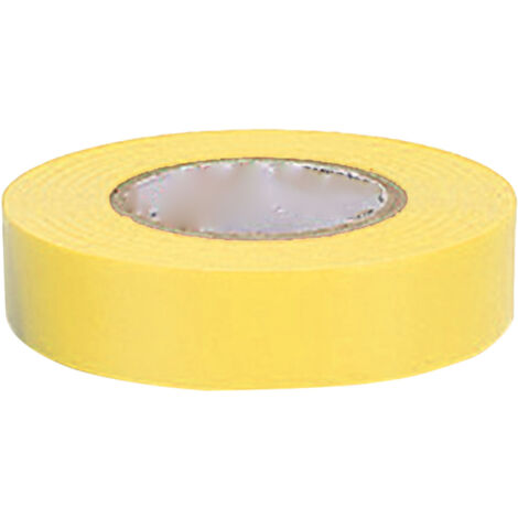 Ruban adhésif isolant PVC 600V haute résistance pour usages industriels, jaune 20m