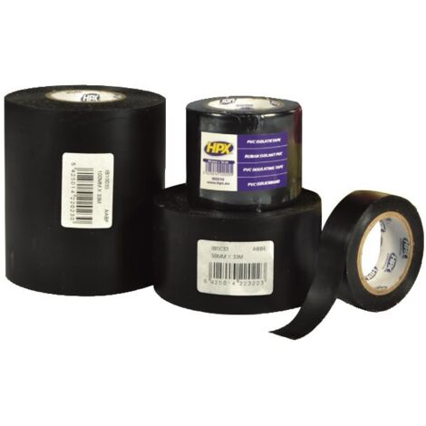 RUBAN ADHÉSIF ISOLANT PVC - NOIR 19MM X 10M HPX