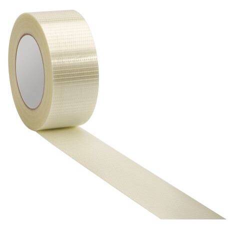 Ruban adhésif Polypropylène armature croisée incolore 50 mm x 50 m - Lot de 6 - Maxiburo